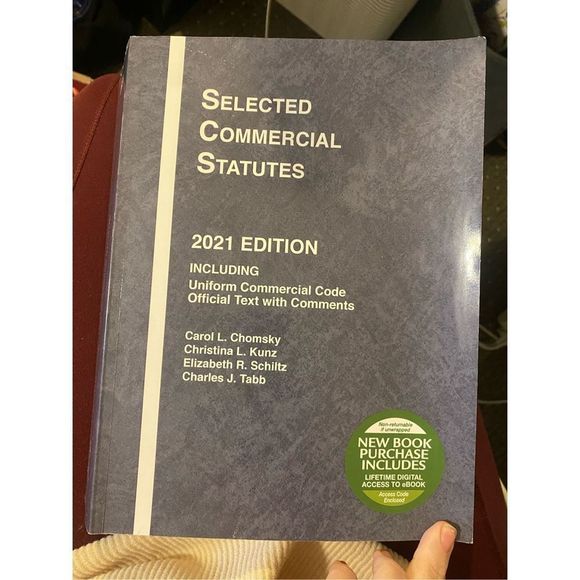 Selected Commercial Statutes 2021 Edition Chomsky isbn: 978-1647088712 - Picture 1 of 4
